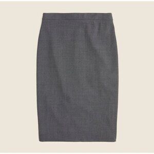 J. Crew 365 Wool Gray Pencil Skirt - matches Parke blazer - 6 Petite 6P